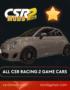 CSR2 Abarth 500 Gold Stars Car | CSR2 MODS